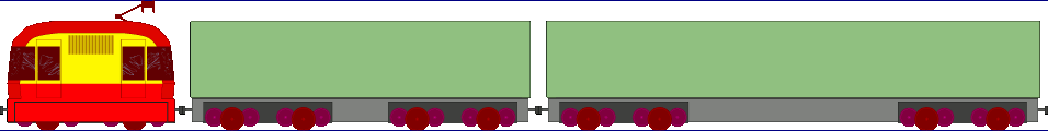 Cargozug auf Normalspur