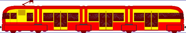 Nahverkehrszug auf Normalspur